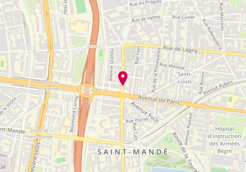 Plan de ZIMBRIS Danièle, 2 Avenue Joffre, 94160 Saint-Mandé