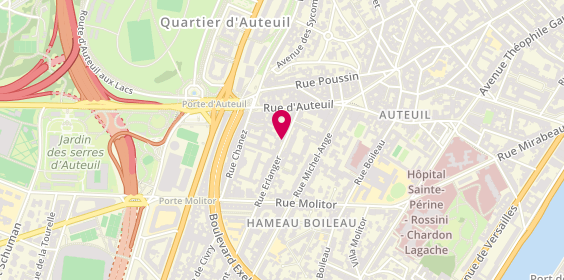 Plan de BERTRAND Nicolas, 12 Rue Erlanger, 75016 Paris