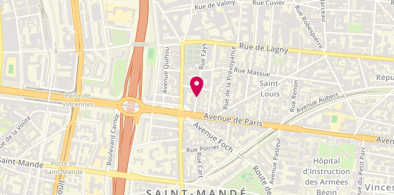 Plan de DELANNOY Sylvain, 8 Rue Fays, 94160 Saint-Mandé