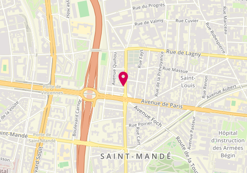 Plan de LEFEVRE Féline Anaïs, 5 Avenue Joffre, 94160 Saint-Mandé