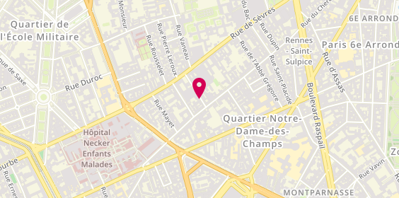 Plan de LADOUGNE Constance, 16 Rue Saint Romain, 75006 Paris
