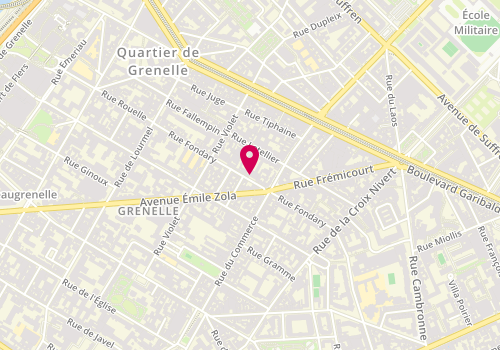 Plan de LAMERLY Lisa, 51 Rue Fondary, 75015 Paris