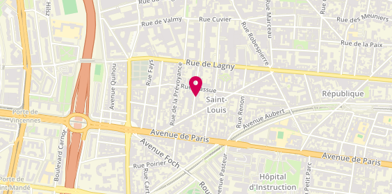 Plan de FLEURY Alizé, 12 Rue Georges Huchon, 94300 Vincennes