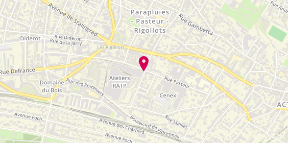 Plan de GRANTE Caroline, 15 Rue Jean Jacques Rousseau, 94120 Fontenay-sous-Bois