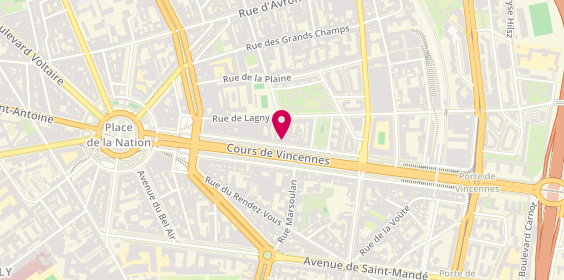 Plan de BARILLEC Fabrice, 39 Cours de Vincennes, 75020 Paris
