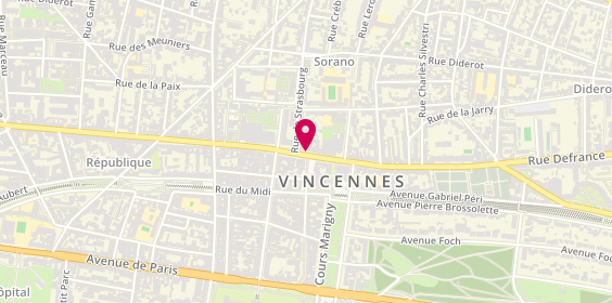 Plan de PIERRARD Stéphane, 110 Rue de Fontenay, 94300 Vincennes
