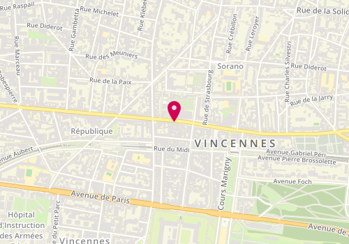 Plan de TAKKA Lina, Rue de Fontenay, 94300 Vincennes