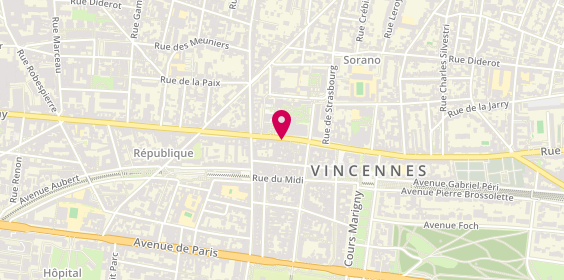 Plan de MOURIER François, Rue de Fontenay, 94300 Vincennes