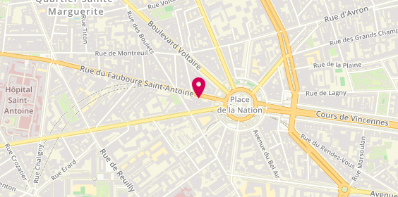 Plan de BROUSSAUD Guillaume, 276 Rue du Faubourg Saint-Antoine, 75012 Paris