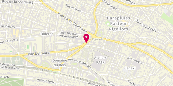 Plan de ABRIOUX Louis, 130 Rue Defrance, 94300 Vincennes