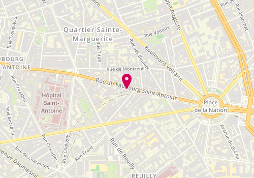 Plan de AVY Clémence, 234 Rue du Faubourg Saint Antoine, 75012 Paris