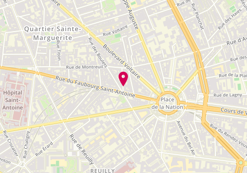 Plan de VIDAL Valérie, 4 Rue Chevreul, 75011 Paris