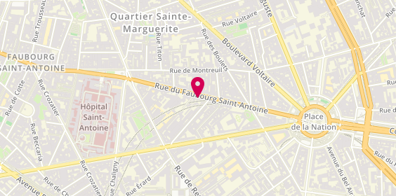Plan de ALLINE Sophie, 234 Rue du Faubourg Saint Antoine, 75012 Paris