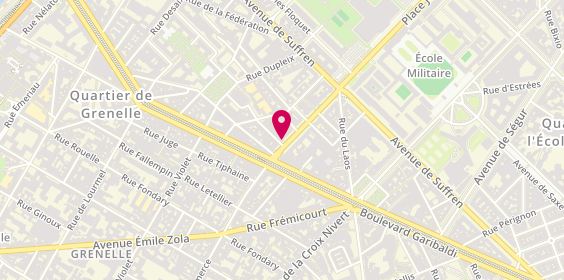 Plan de ALBERTINI Pierre Antoine, 64 Avenue de la Motte Picquet, 75015 Paris