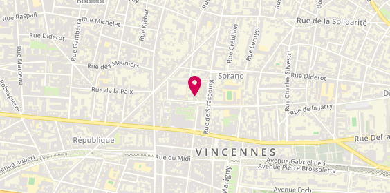 Plan de PLANTARD-MAHJOUB Sophie, 8 Rue Charles Pathe, 94300 Vincennes