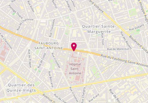 Plan de TANG Miaomiao, 184 Rue Faubourg Saint Antoine, 75012 Paris