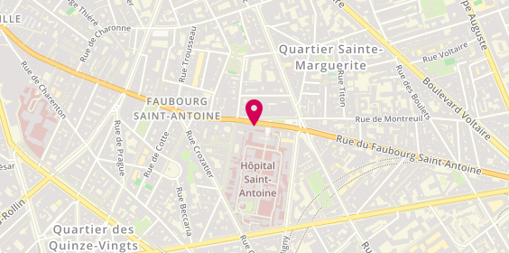 Plan de DRUILHE Julie, 184 Rue Faubourg Saint Antoine, 75012 Paris