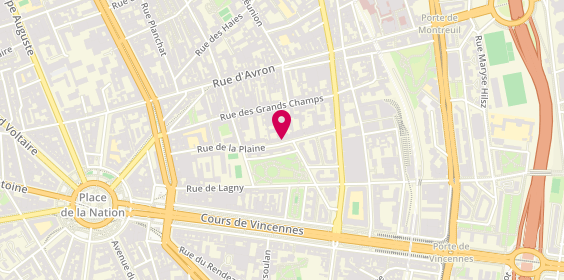 Plan de PLANEIX Sophie, 53 Rue de la Plaine, 75020 Paris
