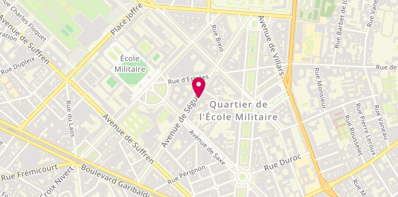 Plan de DESCHAMPS Pierre Alexandre, 45 Avenue de Segur, 75007 Paris