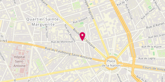 Plan de HALBARDIER Gaétane, 81 Rue de Montreuil, 75011 Paris