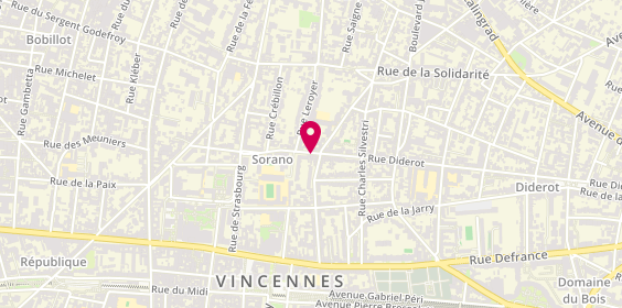 Plan de BOVON Jacques, 50 Rue Diderot, 94300 Vincennes