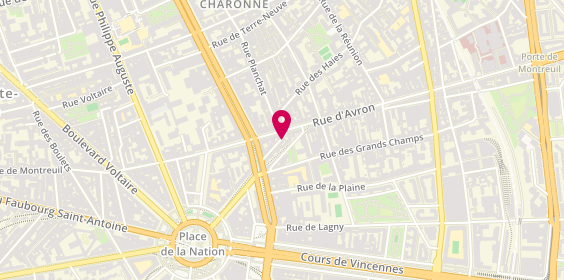 Plan de GEFFROY Jean-Marie, 14 Rue Auger, 75020 Paris