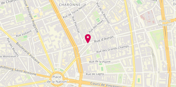 Plan de GORRAND Olivia, 18 Rue d'Avron, 75020 Paris