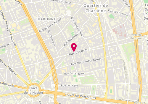 Plan de SIRAJ-DINE Elias, 45 Rue d'Avron, 75020 Paris