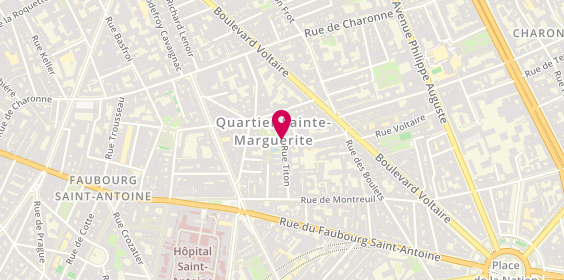 Plan de RICHARD Laetitia, 21 Rue Titon, 75011 Paris