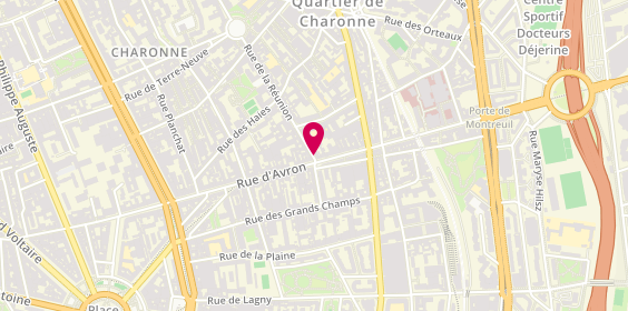 Plan de GAGELIN Emmanuelle, 2 Rue de la Reunion, 75020 Paris