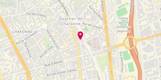 Plan de DE MENTHON Maurice, 86 Rue des Maraîchers, 75020 Paris