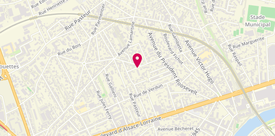 Plan de MADURAUD Marie, 21 Rue de la Fosse Moreau, 94170 Le Perreux-sur-Marne