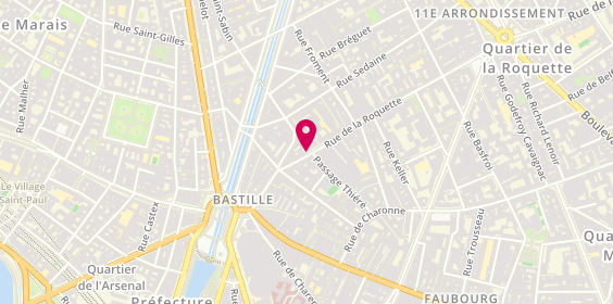 Plan de HAUTRAN Jean-Marie, 23 Rue de la Roquette, 75011 Paris