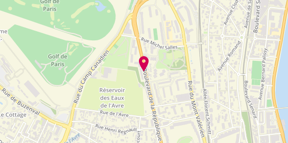 Plan de JACQUOT Sophie, 171 Boulevard de la Republique, 92210 Saint-Cloud