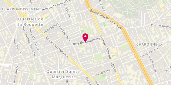 Plan de LUTFALLA Bastien, 144 Rue de Charonne, 75011 Paris