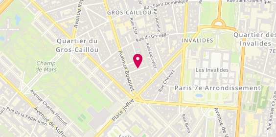 Plan de DAMAY Justine, 18 Rue Bosquet, 75007 Paris