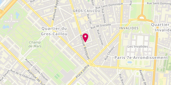 Plan de GARCIA-VAO NAVARRO Blanca, 18 Rue du Champ de Mars, 75007 Paris