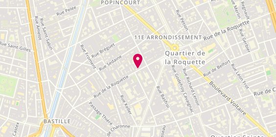 Plan de RAJCHLES Fabrice, 73 Rue de la Roquette, 75011 Paris