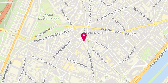 Plan de BERREGARD Tanguy, 58 Rue des Vignes, 75016 Paris