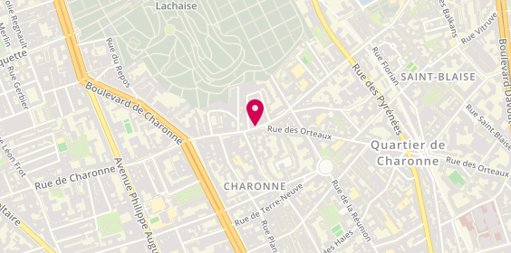 Plan de CORDONNIER BLOURI Marie-Claire, 47 Rue de Bagnolet, 75020 Paris