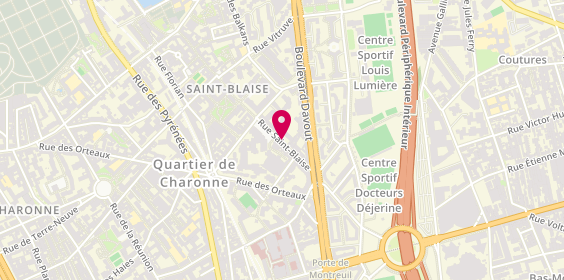 Plan de DANCOISNE Patrick, 67 Rue Saint Blaise, 75020 Paris