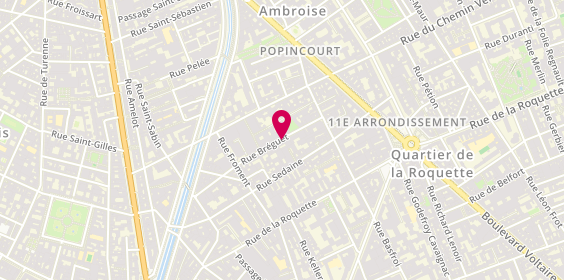 Plan de CORNIER Claudine, 30 Bis Rue Bréguet, 75011 Paris