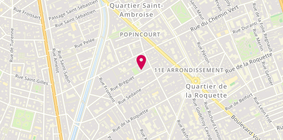 Plan de ANCEL Benoît, 37 Rue Breguet, 75011 Paris