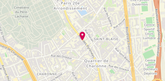 Plan de GENIN Sylvie, 139 Rue des Pyrenees, 75020 Paris