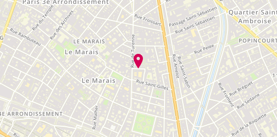 Plan de MAINARDIS Justine, 20 Rue Villehardouin, 75003 Paris