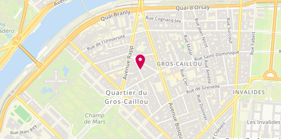 Plan de HAOUISEE Bénédicte, 7 Rue Sedillot, 75007 Paris