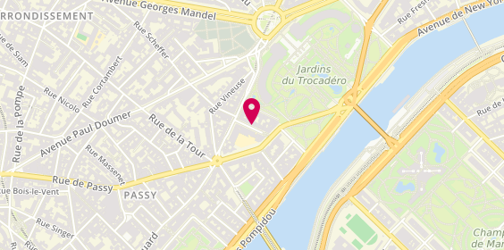 Plan de CHABRE Laetitia, 8 Avenue de Camoens, 75116 Paris