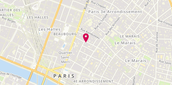 Plan de MARTIN LAHAYE François Xavier, 49 Rue des Blancs Manteaux, 75004 Paris
