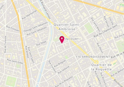 Plan de BOUZNAH Noémie, 7 Rue de l'Asile Popincourt, 75011 Paris