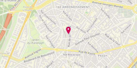 Plan de CHEKROUN Raphaël, 21 Rue de la Pompe, 75116 Paris